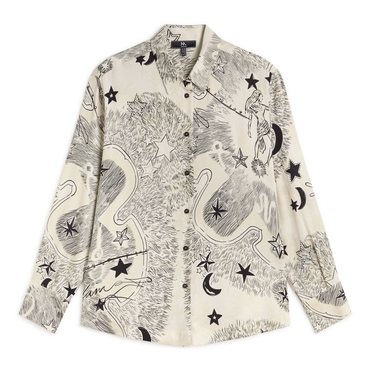 Beige moon and stars shirt