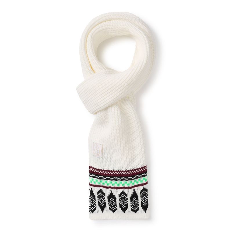 Cream knitted  scarf