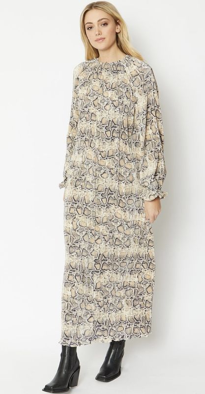 Snake print maxi dress