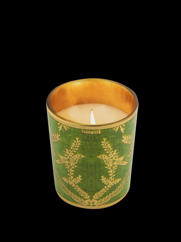 Lime de Sicilian decorated candle