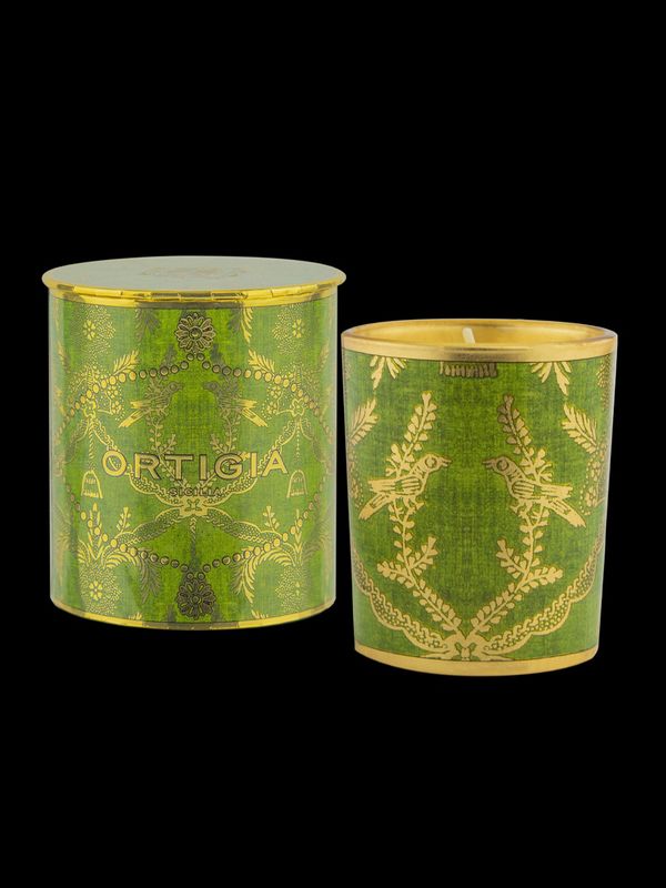 Lime de Sicilian decorated candle