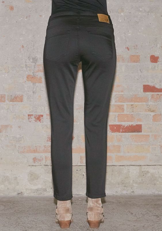 Black denim Lido zipjeans
