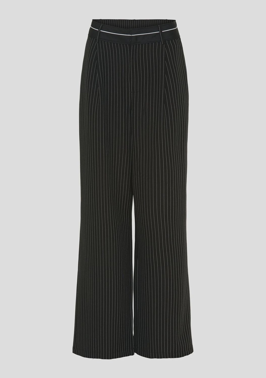 Black pinstripe wide leg Felicia trouser