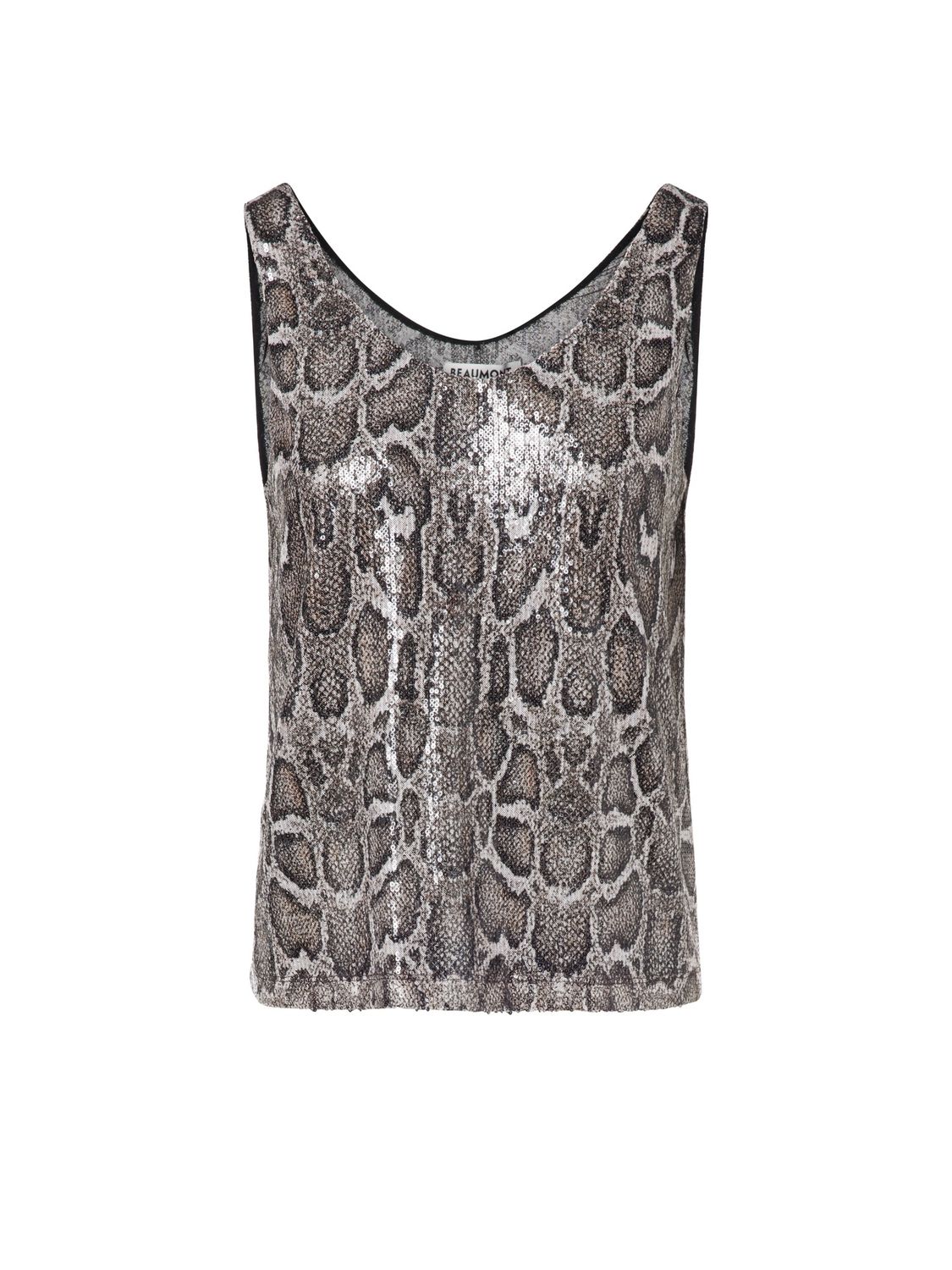 BT Kenzi snake print vest top taupe