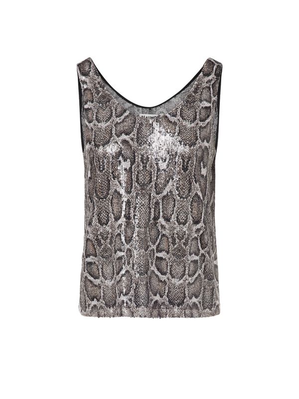 BT Kenzi snake print vest top taupe