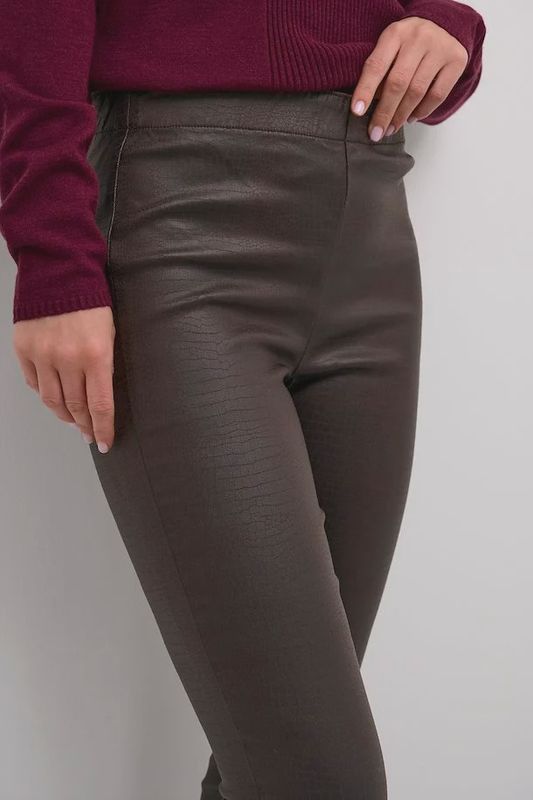 Brown  Tabea woven leggings