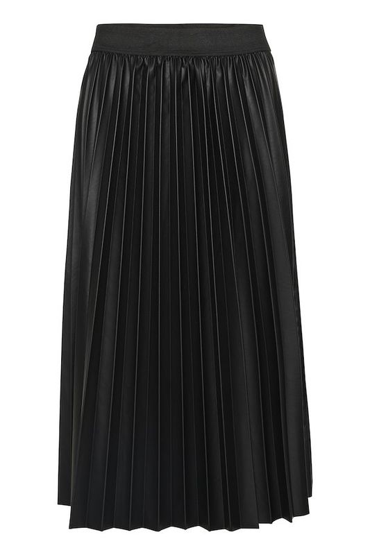 Poppi plisse pleated skirt black