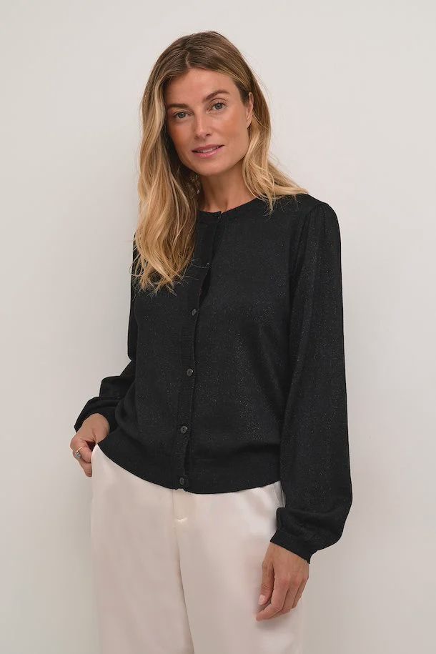 Shimra black knitted cardigan