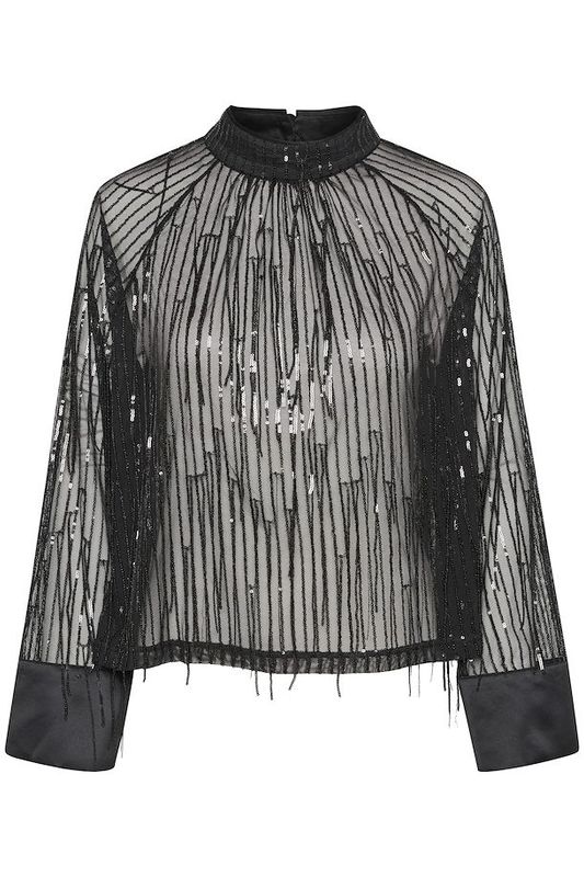 Halema black blouse