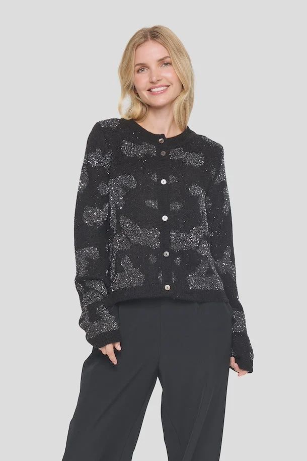 Halima black cardigan
