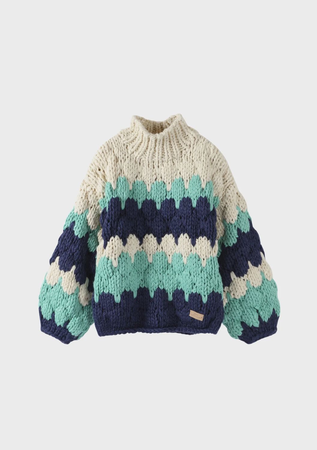 Peppermint sweetheart chunky knit jumper