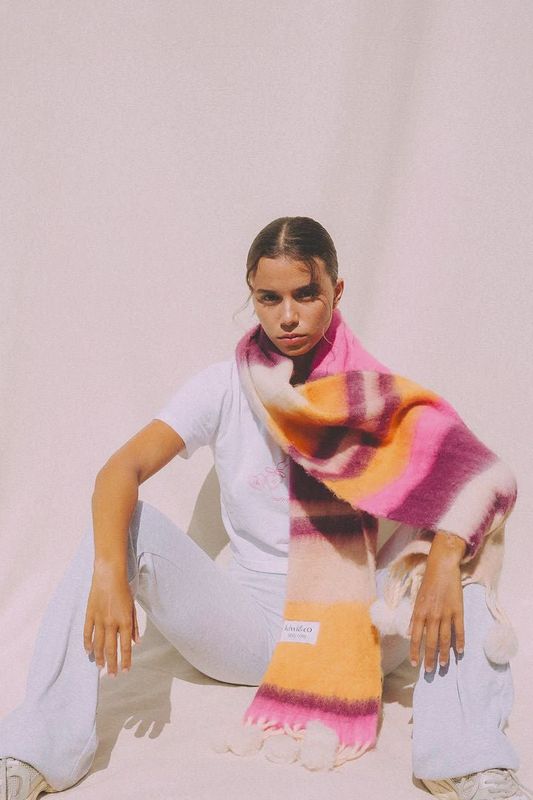 Passion fruit orange scarf