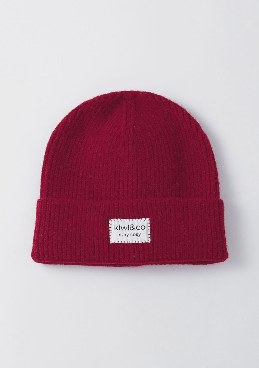 Frosted cherry beanie hat