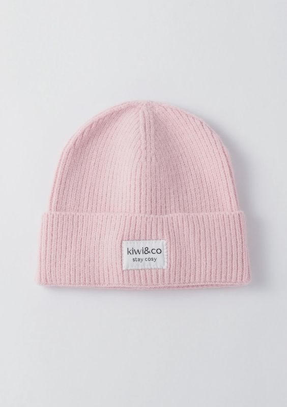 Soft blush beanie hat