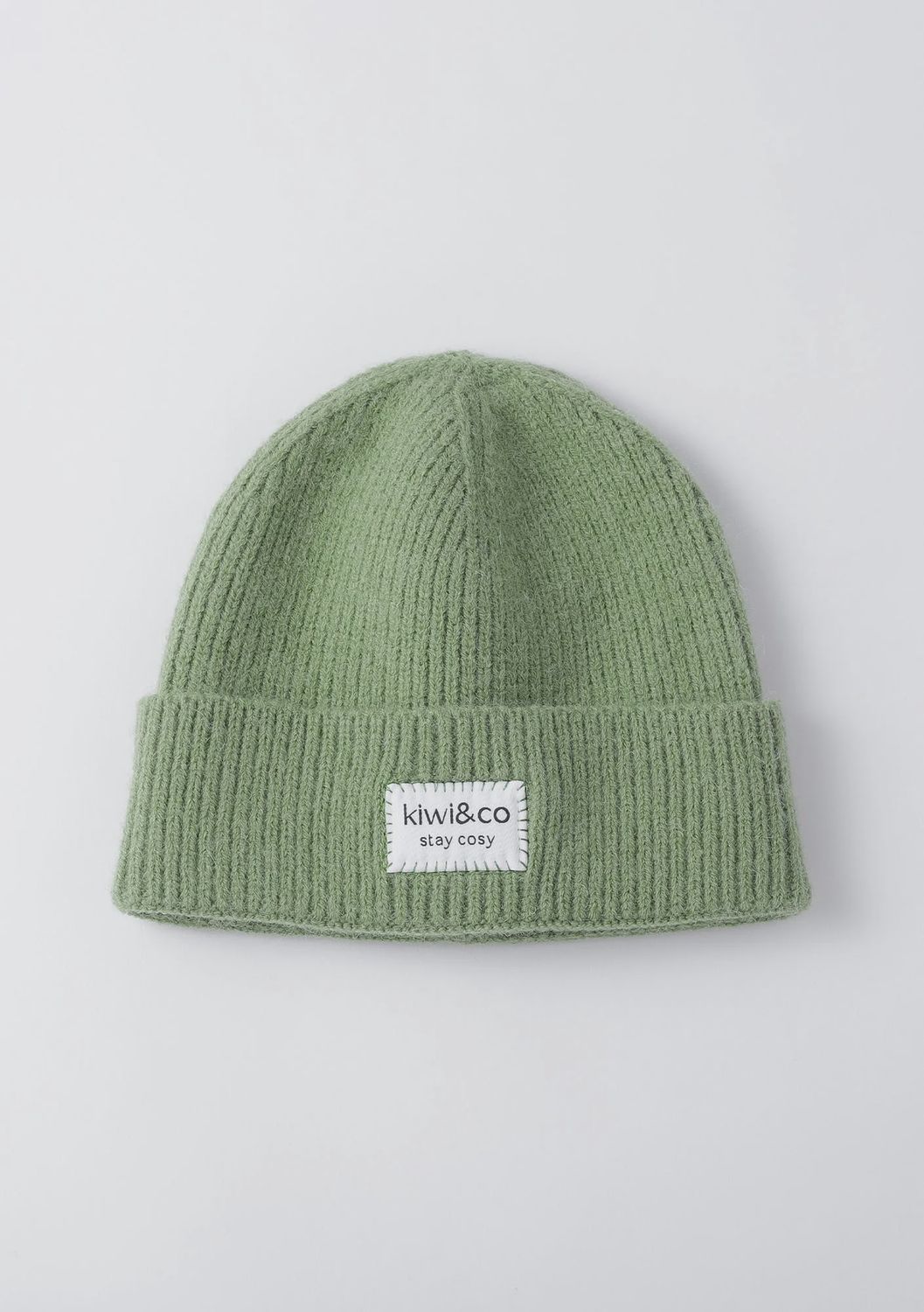 Olive green beanie hat
