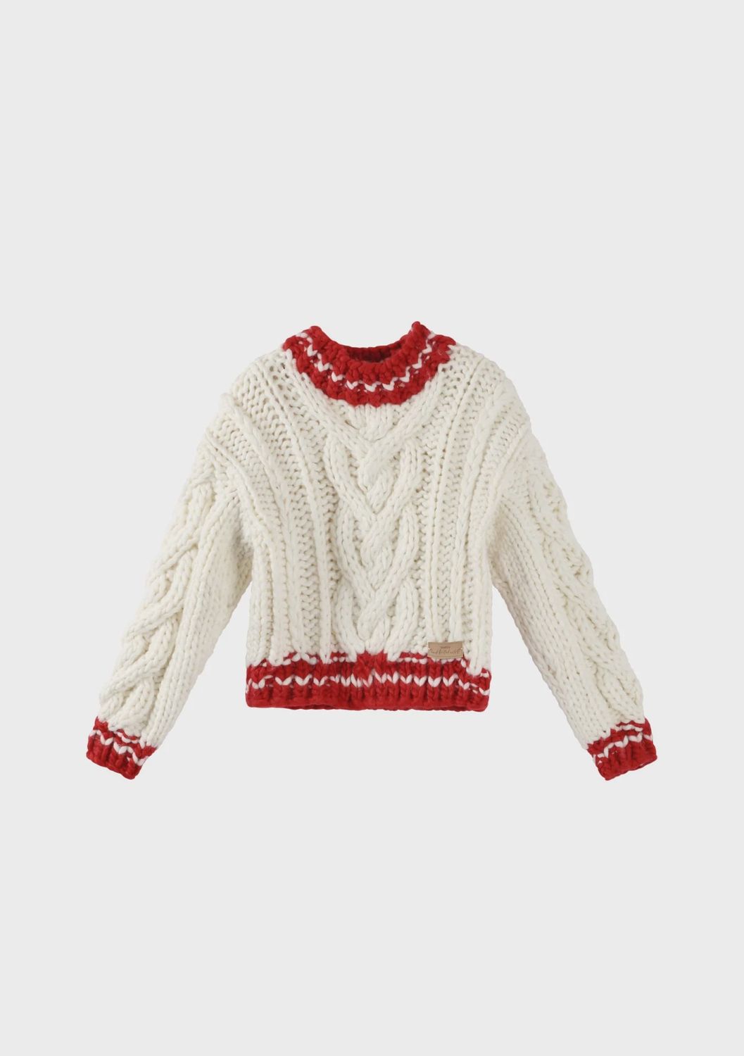 Red velvet pleated jumper