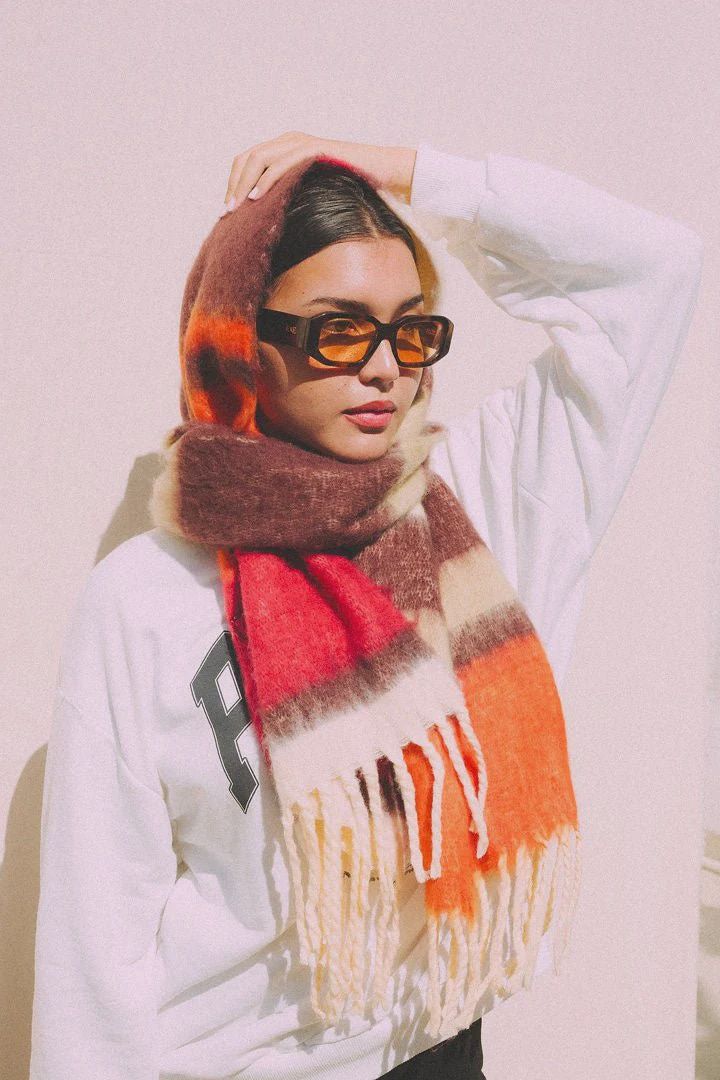 Pumpkin spice scarf