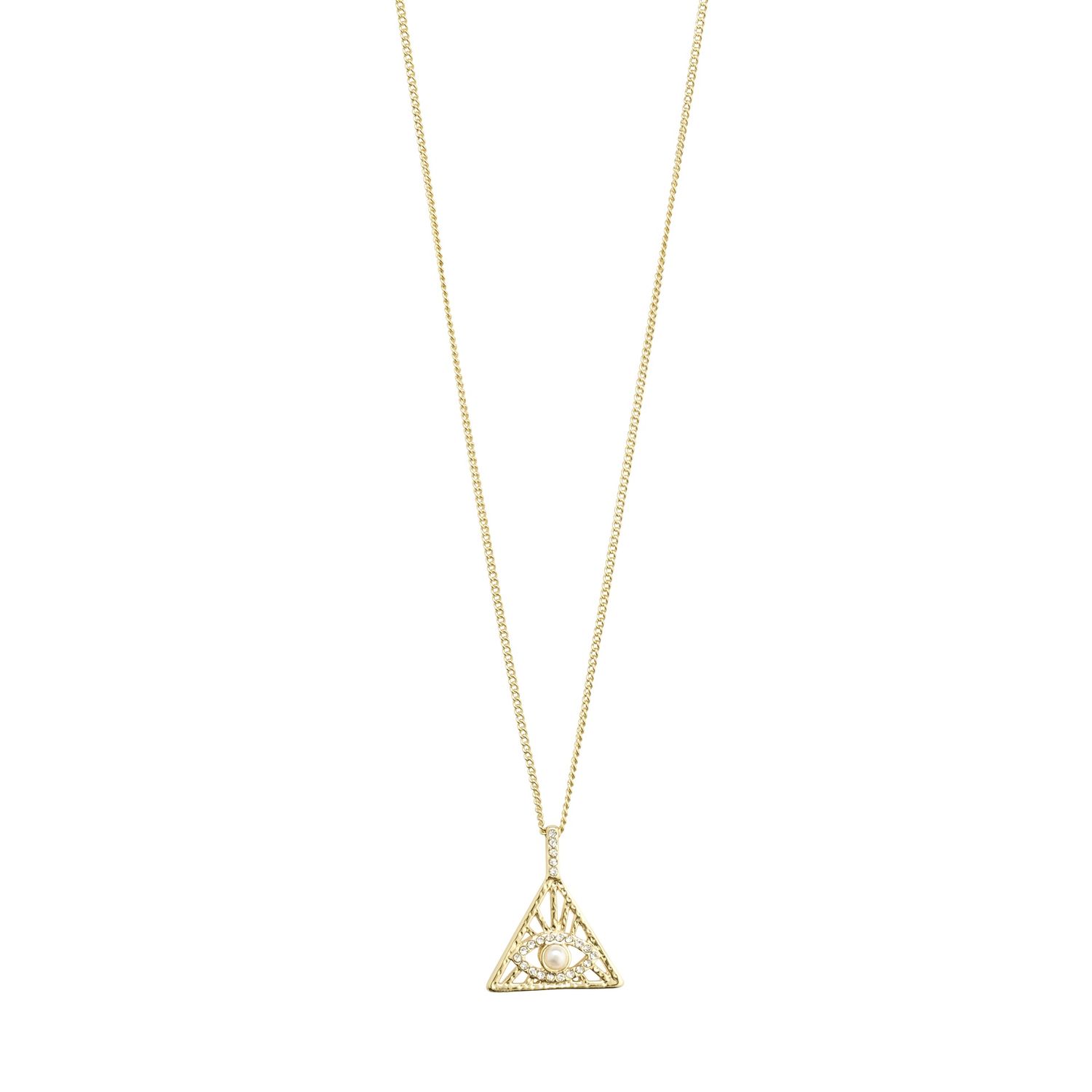 Focus gold-plated talisman necklace