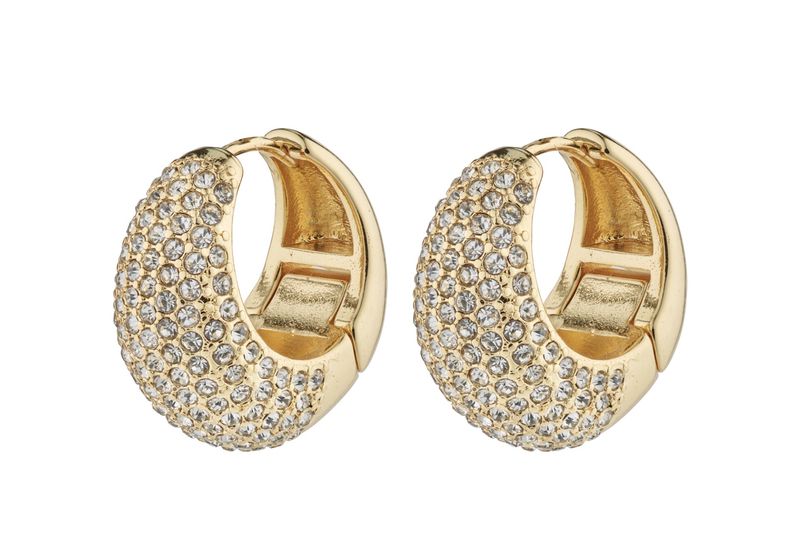 Naomi gold-plated hoop earrings