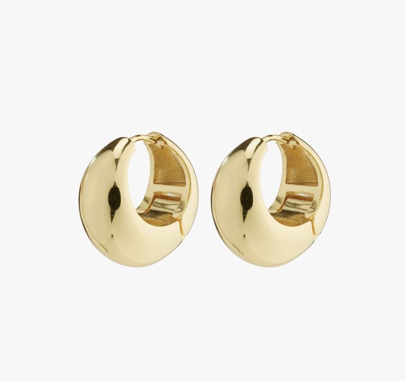 Ioanna gold-plated chunky hoop earrings