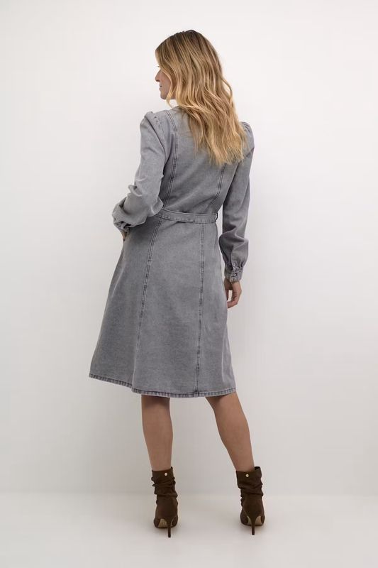 Ruth denim dress grey