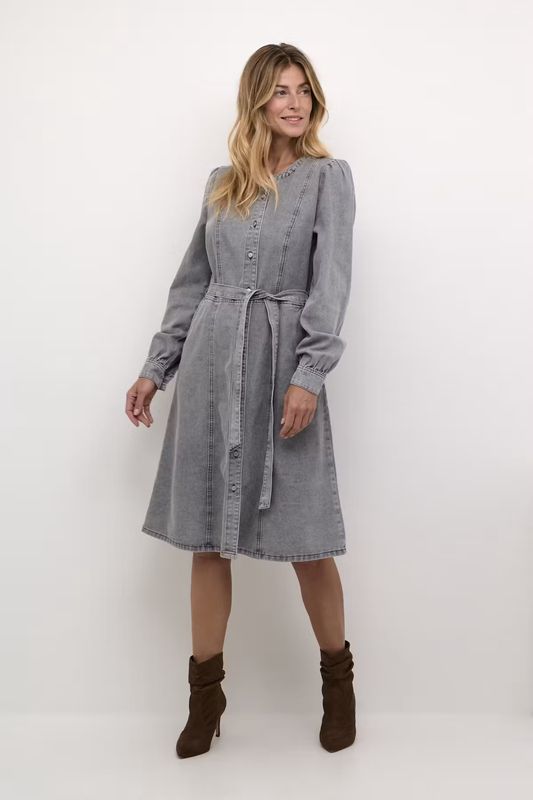 Ruth denim dress grey