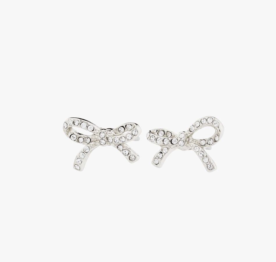 Catharina bow earrings silver