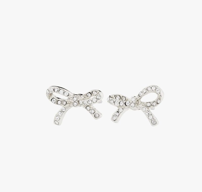 Catharina bow earrings silver