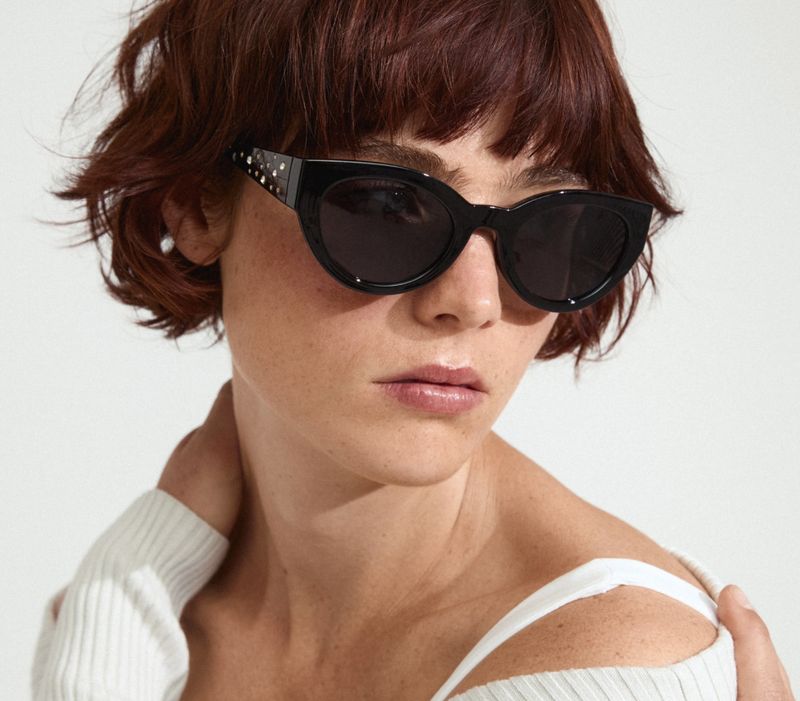Aubree sunglasses black/ crystal
