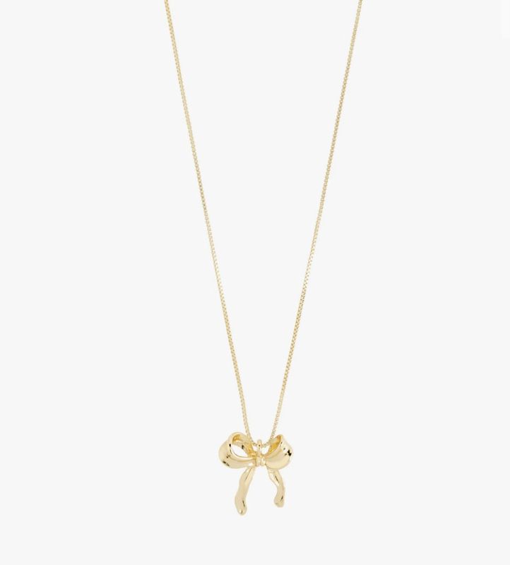 Cassian bow necklace gold-plated