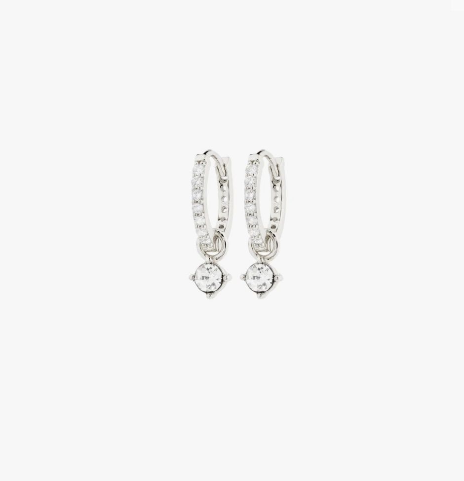 Joa hoop earrings silver-plated