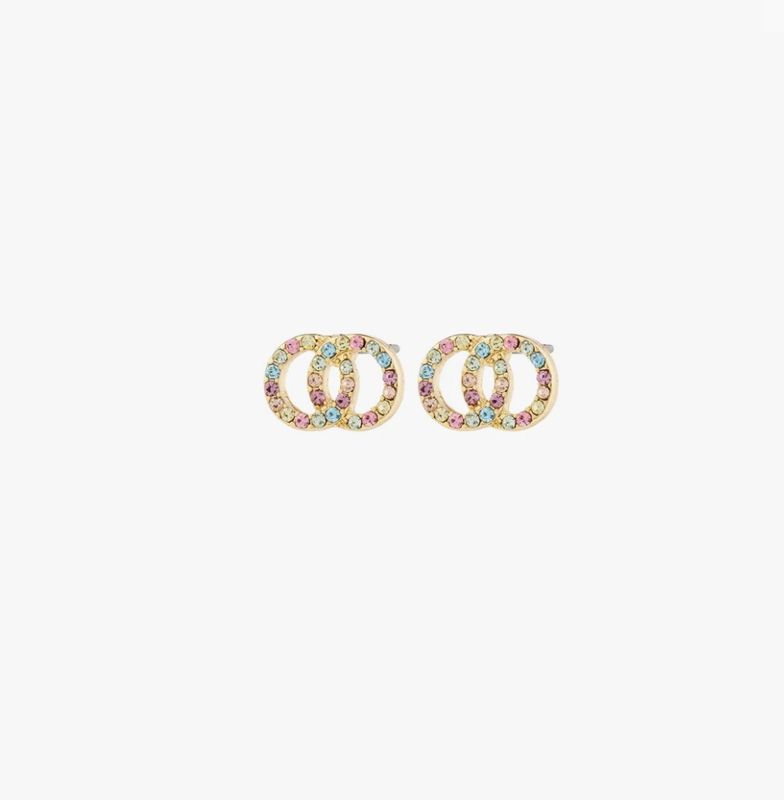 Jolina earrings gold-plated pastel