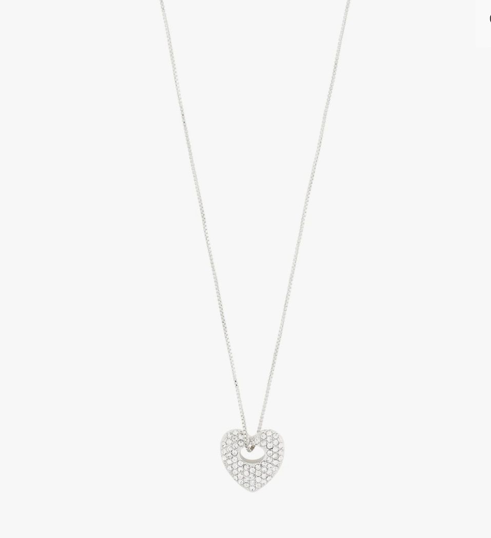 Dune heart necklace silver-plated