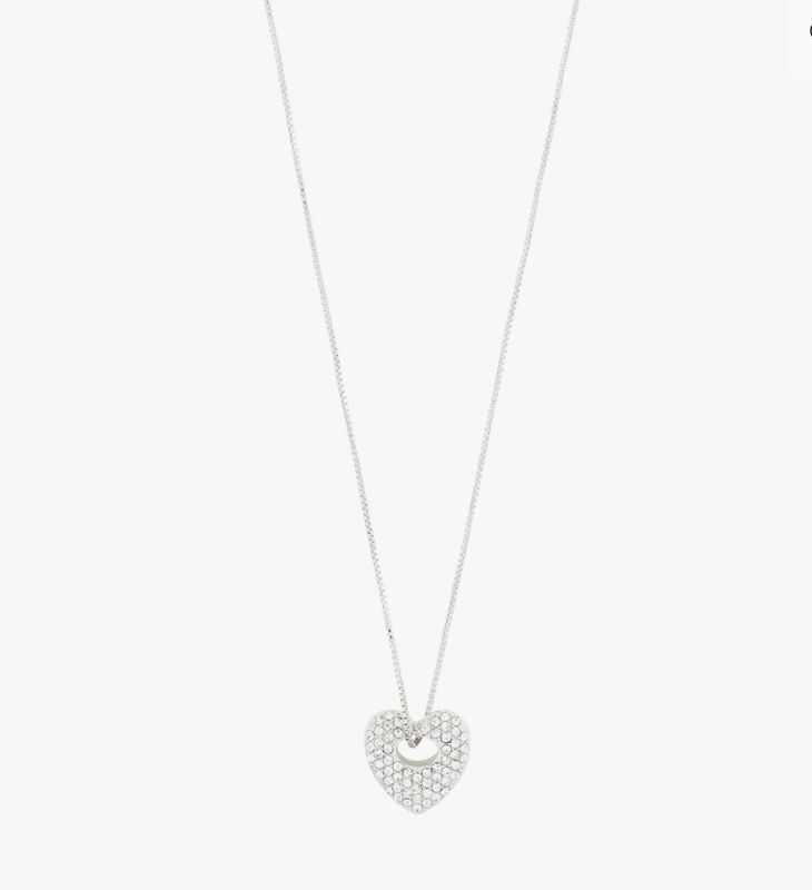 Dune heart necklace silver-plated