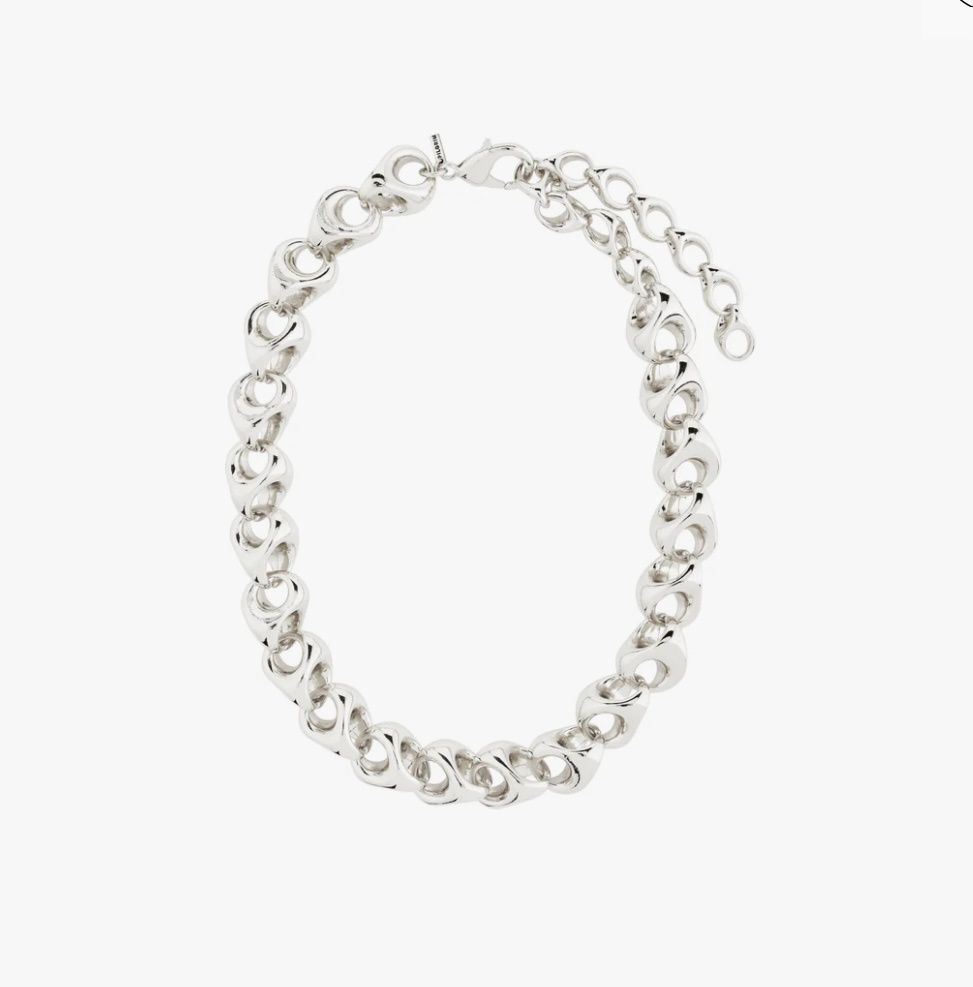 Dune necklace silver-plated