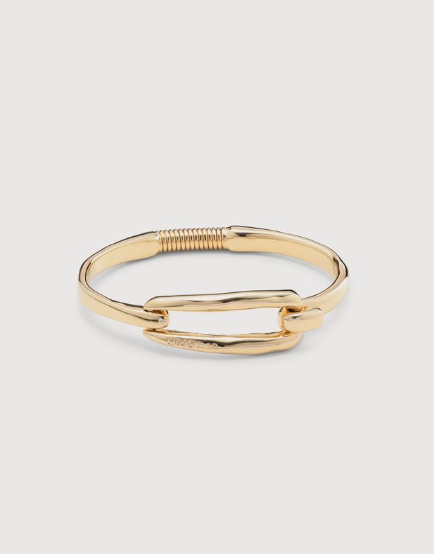 Buckle bracelet in gold