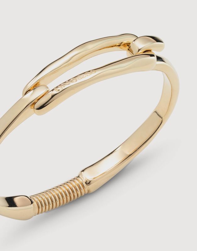 Buckle bracelet in gold