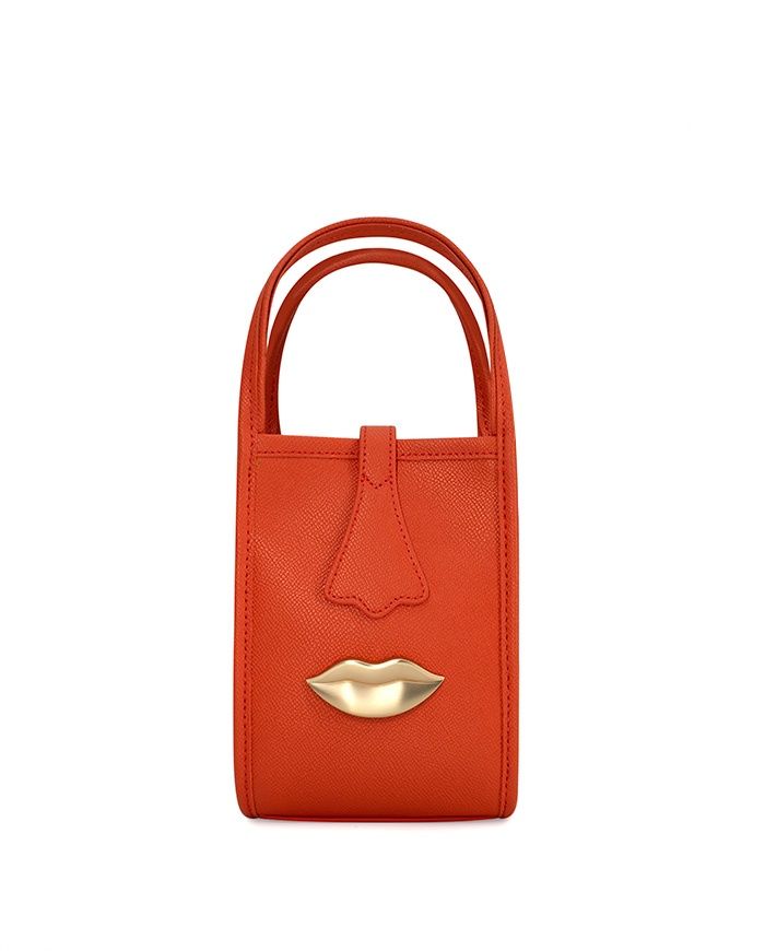 Venus mini tote bag coral
