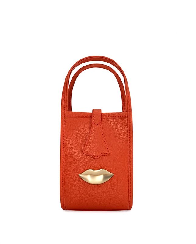 Venus mini tote bag coral