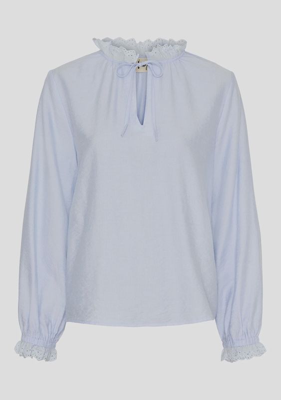 Tiff lace blouse light blue