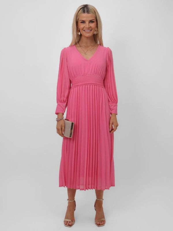 Hannah midi dress pink