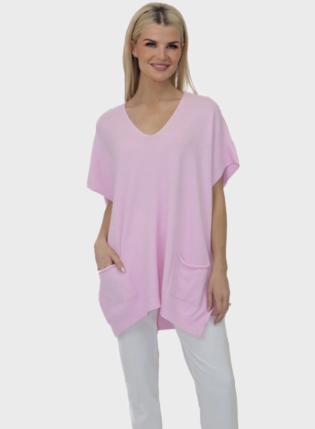 Anna sleeveless jumper ice pink
