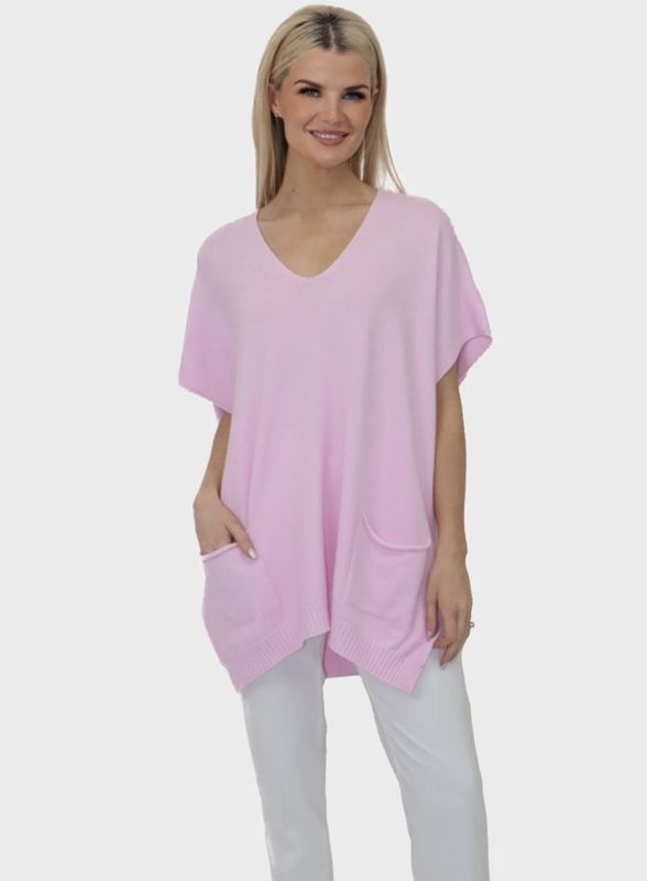 Anna sleeveless jumper ice pink