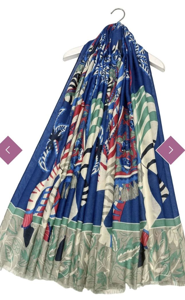 Indian zebra print scarf