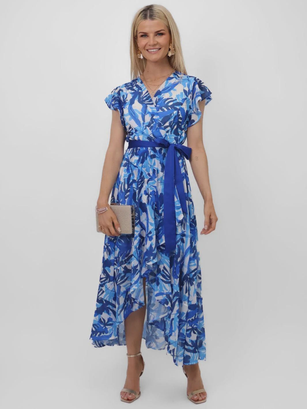Ballerina royal blue midi dress