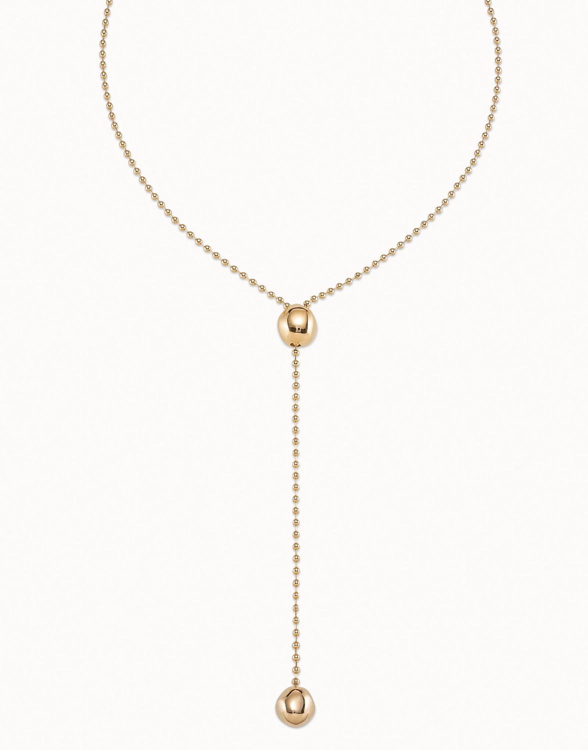 18k gold Lonely planet chain necklace