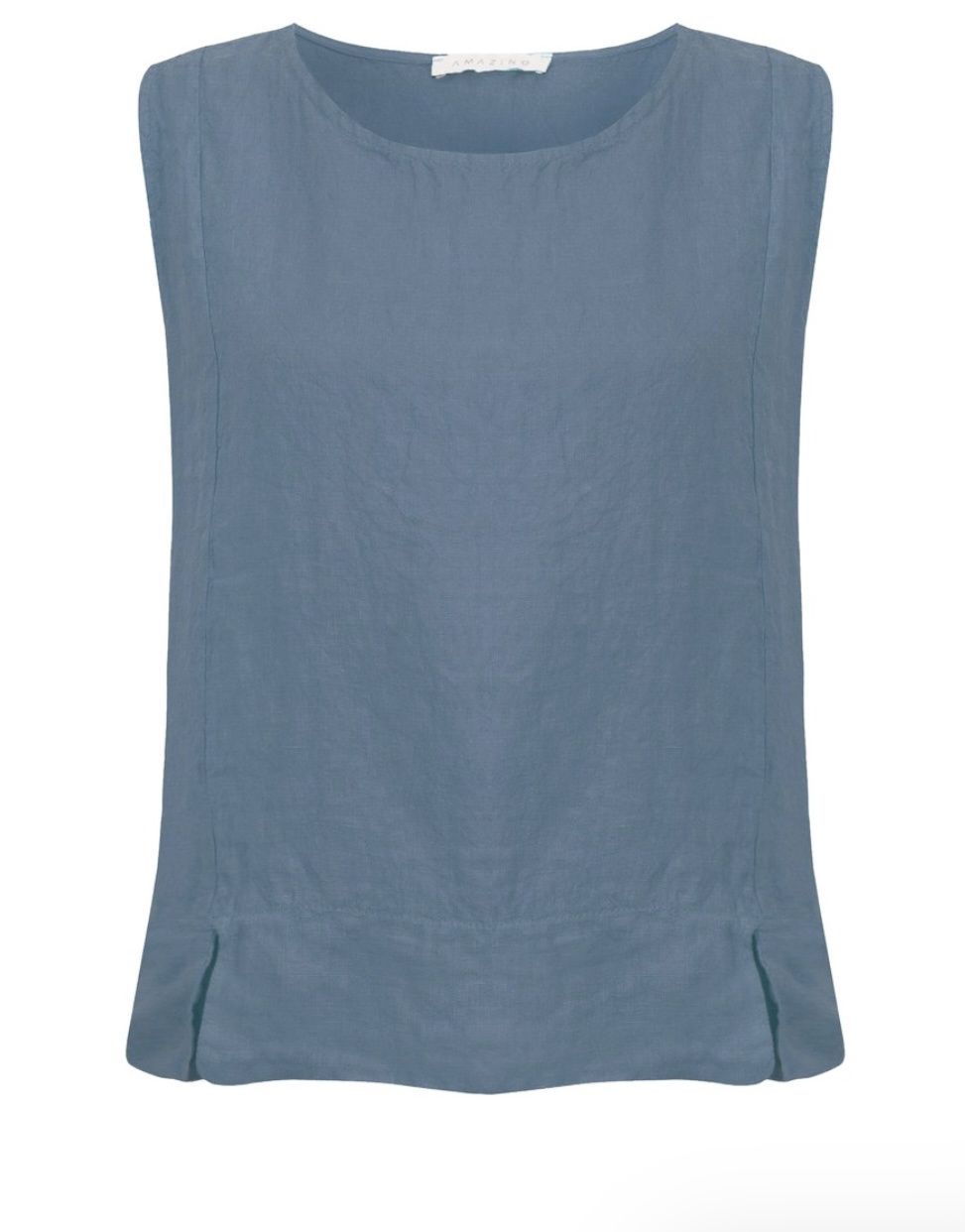 Lucie jeans blue linen vest top