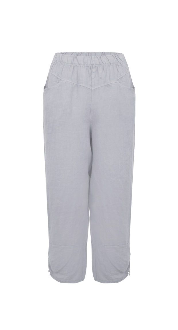 Orla Pearl cropped linen trousers