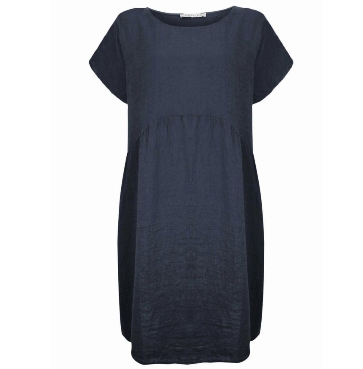 Lexia navy linen dress