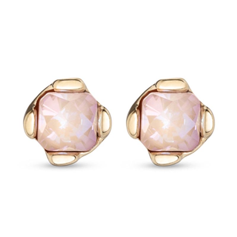 Aura pink crystal earrings
